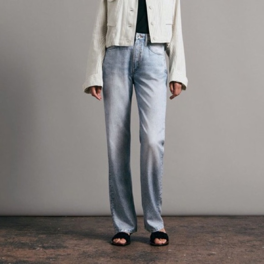 Rag & Bone Alex Liquid Miramar High Rise Straight 25